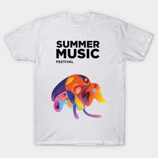 Summer Music Festival T-Shirt by Music Lover